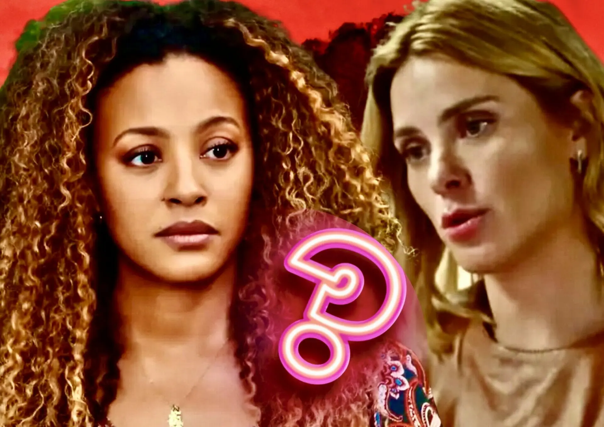 Sol (Sheron Menezzes) e Lumiar (Carolina Dieckmann) de Vai na Fé