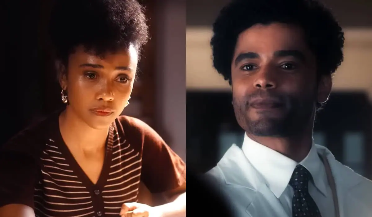 Lucília (Kênia Bárbara) e Orlando (Diogo Almeida) em Amor Perfeito