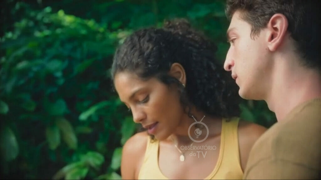 Aline (Bárbara Reis) e Daniel (Johnny Massaro) de Terra e Paixão