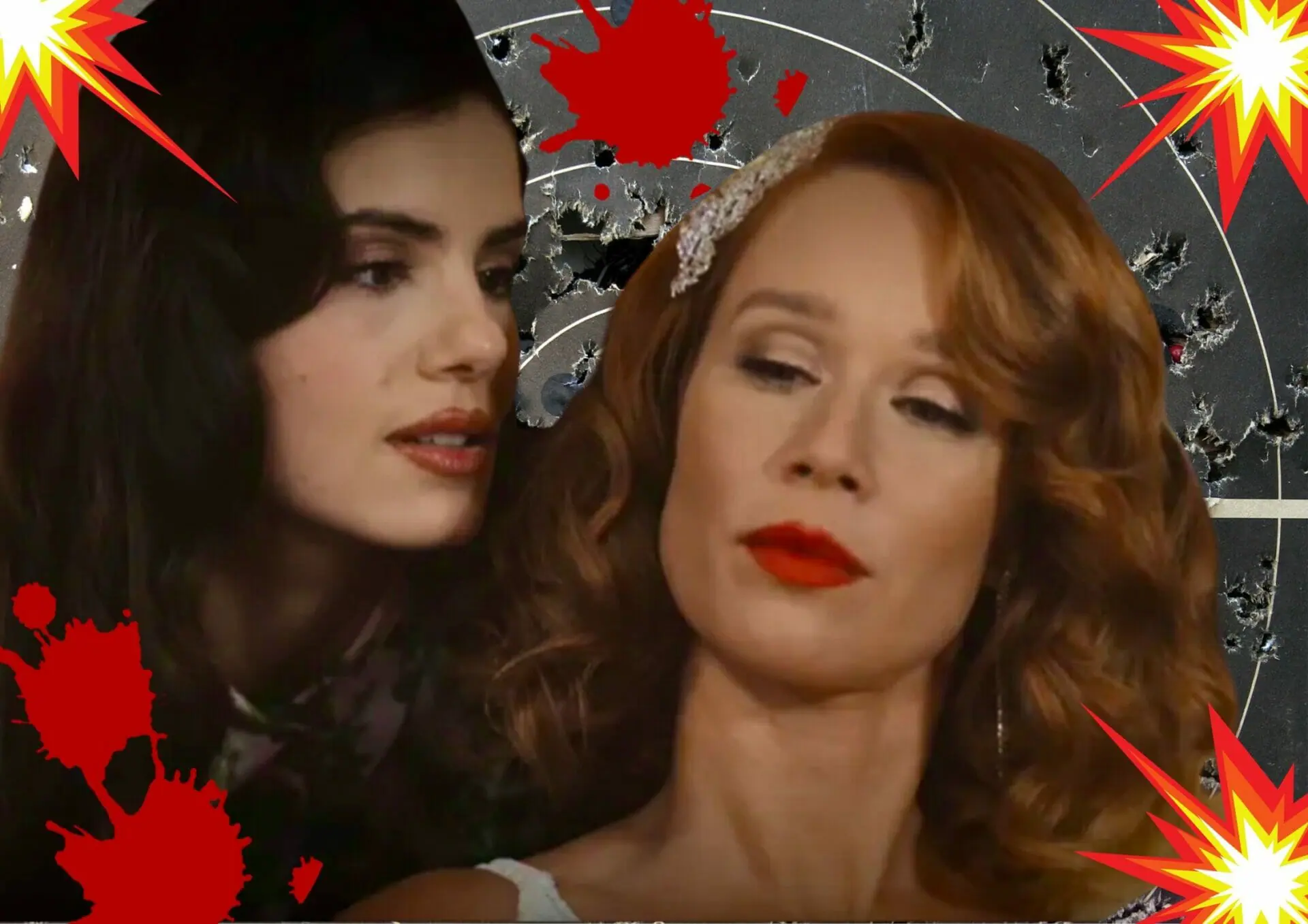 Marê (Camila Queiroz) e Gilda (Mariana Ximenes) de Amor Perfeito
