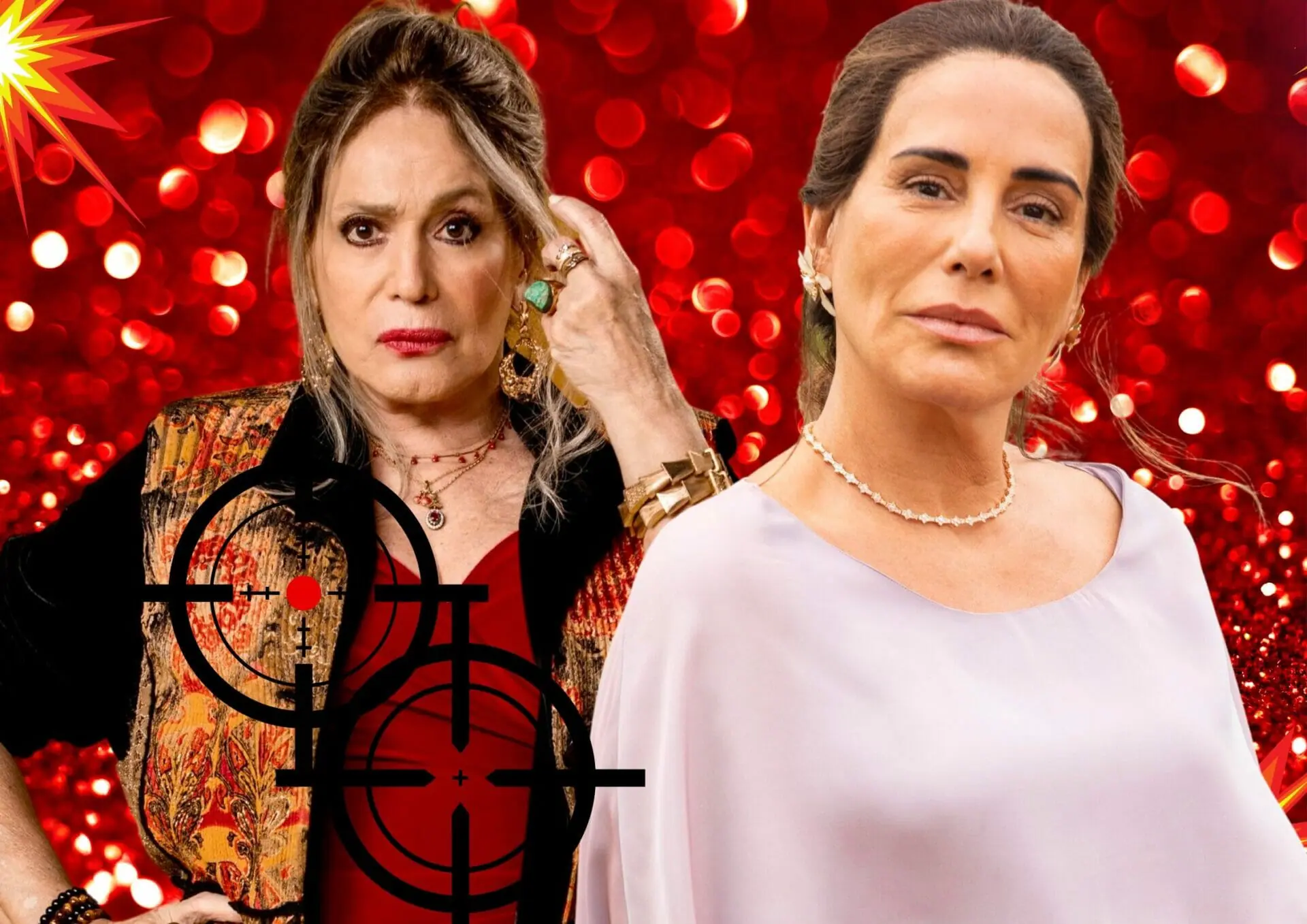 Irene (Gloria Pires) e Cândida (Susana Vieira) em Terra e Paixão