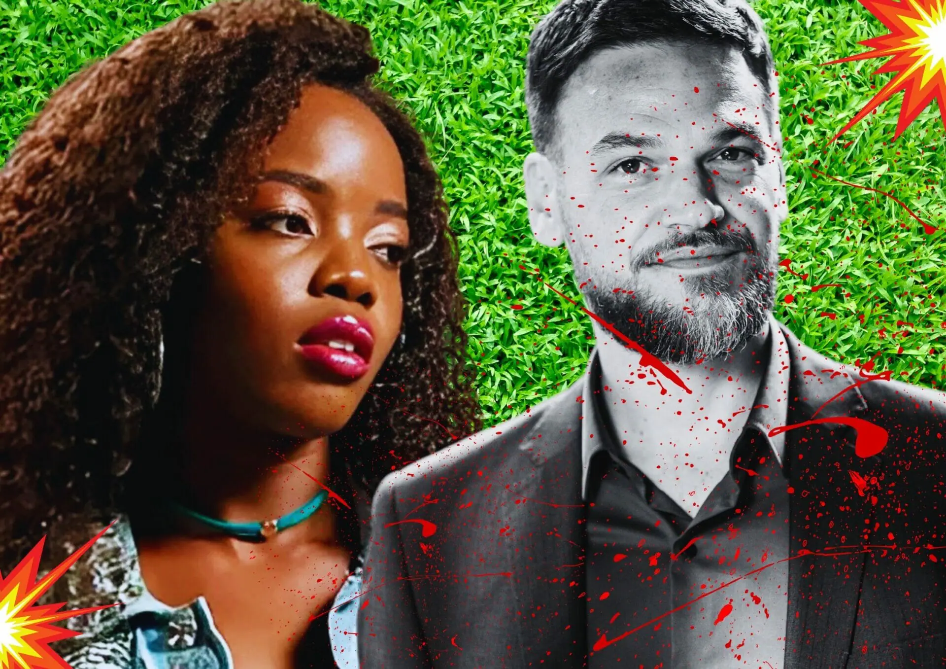 Theo (Emílio Dantas) e Kate (Clara Moneke) de Vai na Fé