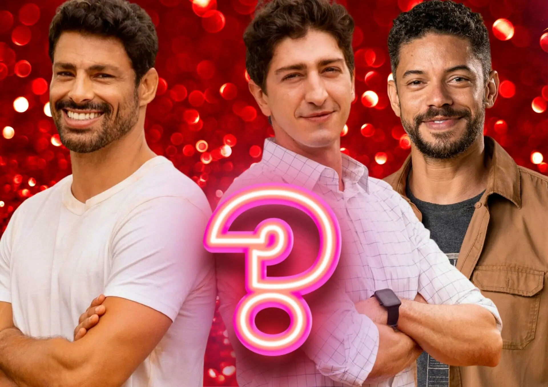 Daniel (Johnny Massaro), Caio (Cauã Reymond) e Jonatas (Paulo Lessa) em Terra e Paixão