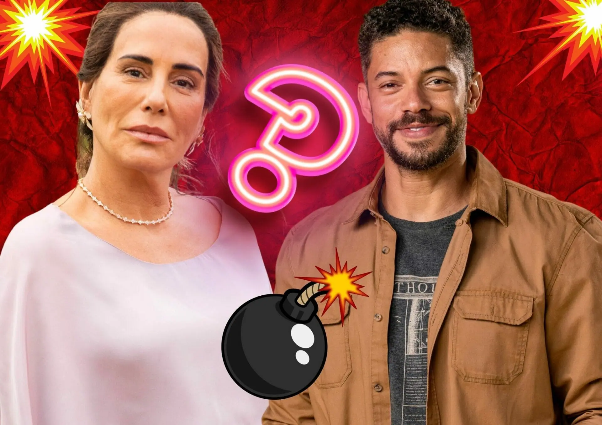 Irene (Gloria Pires) e Jonatas (Paulo Bessa) em Terra e Paixão