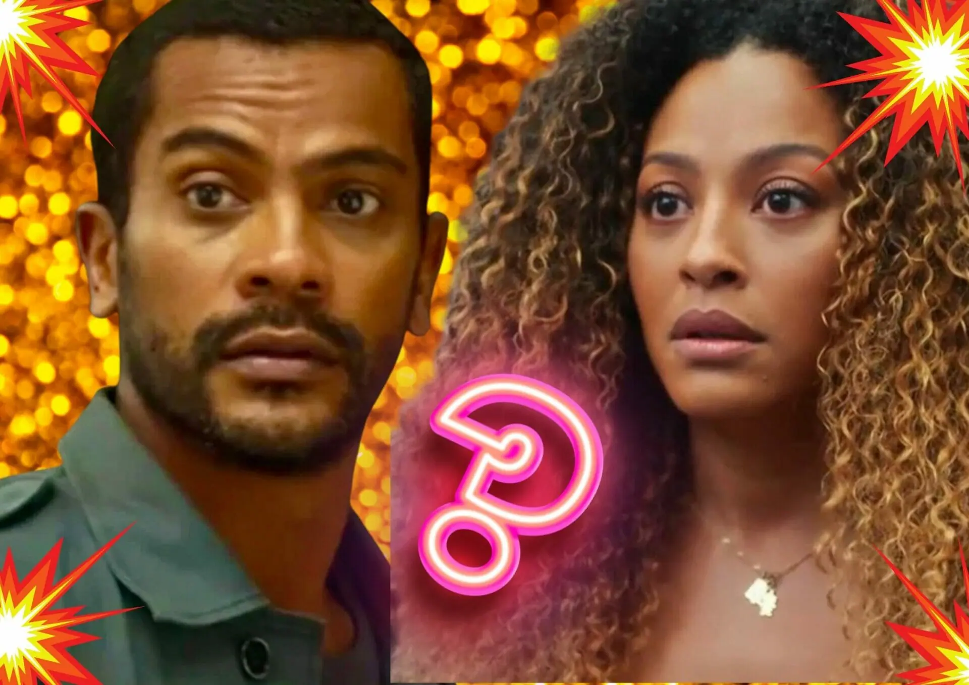 Sol (Sheron Menezzes) e Ben (Samuel de Assis) de Vai na Fé