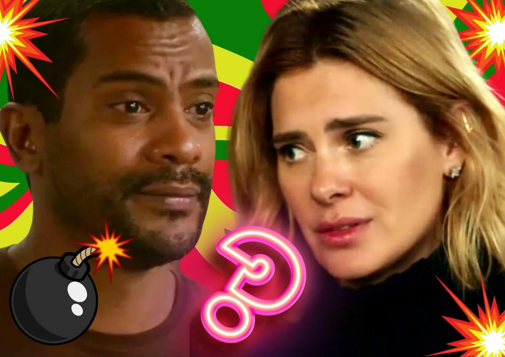 Ben (Samuel de Assis) e Lumiar (Carolina Dieckmann) de Vai na Fé