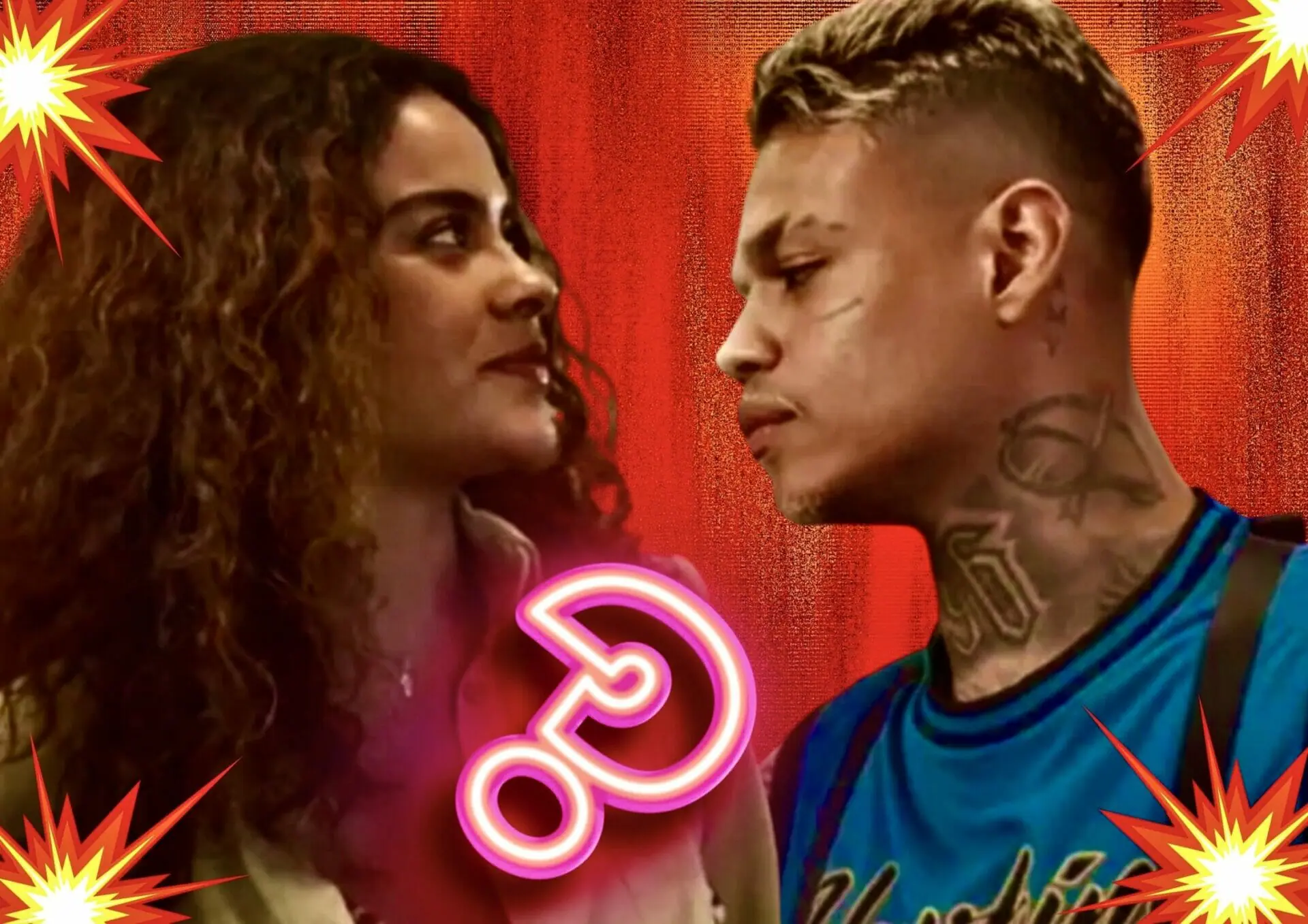 Jenifer (Bella Campos) e Hugo (MC Cabelinho) de Vai na Fé