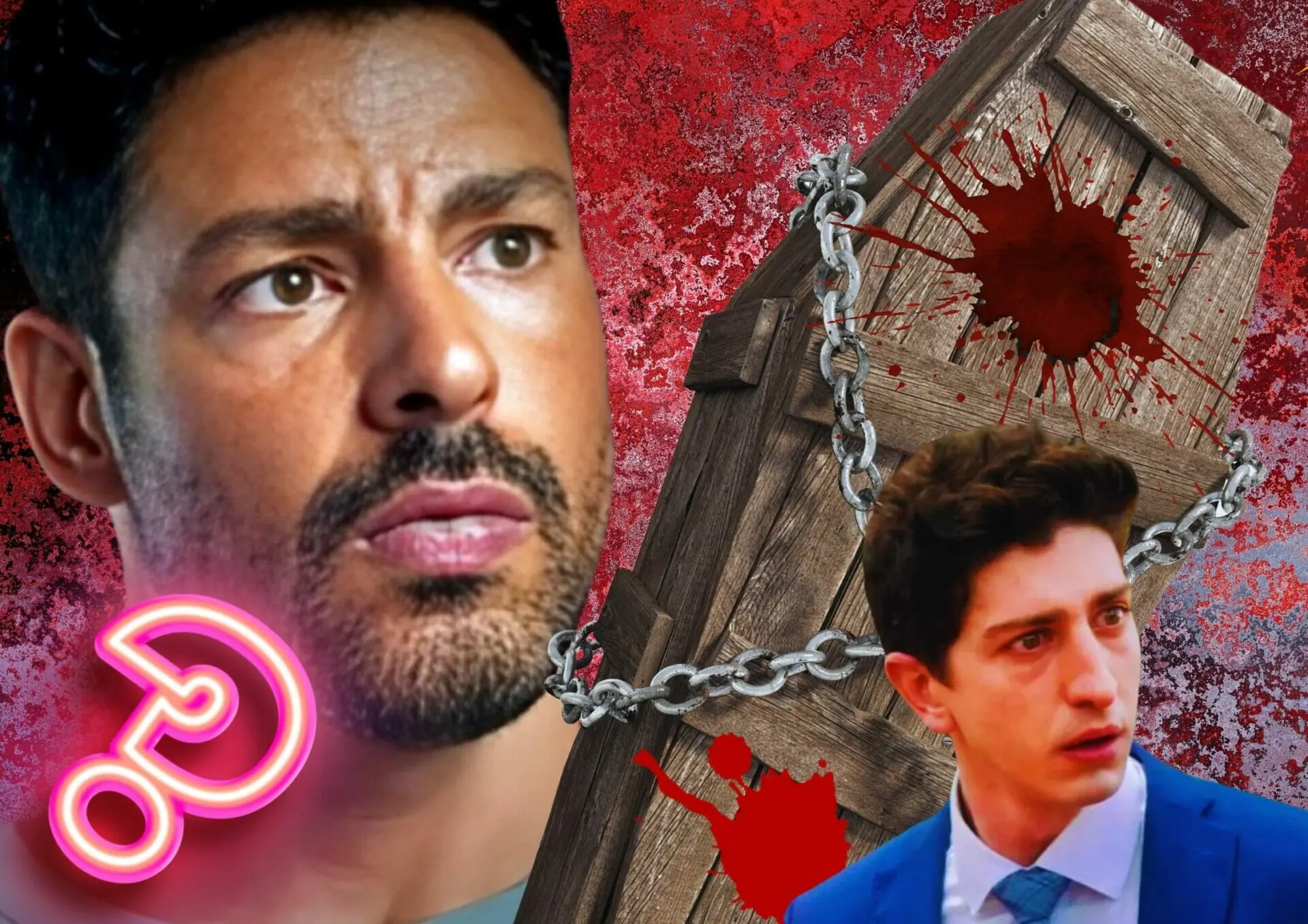 Caio (Cauã Reymond) e Daniel (Johnny Massaro) em Terra e Paixão