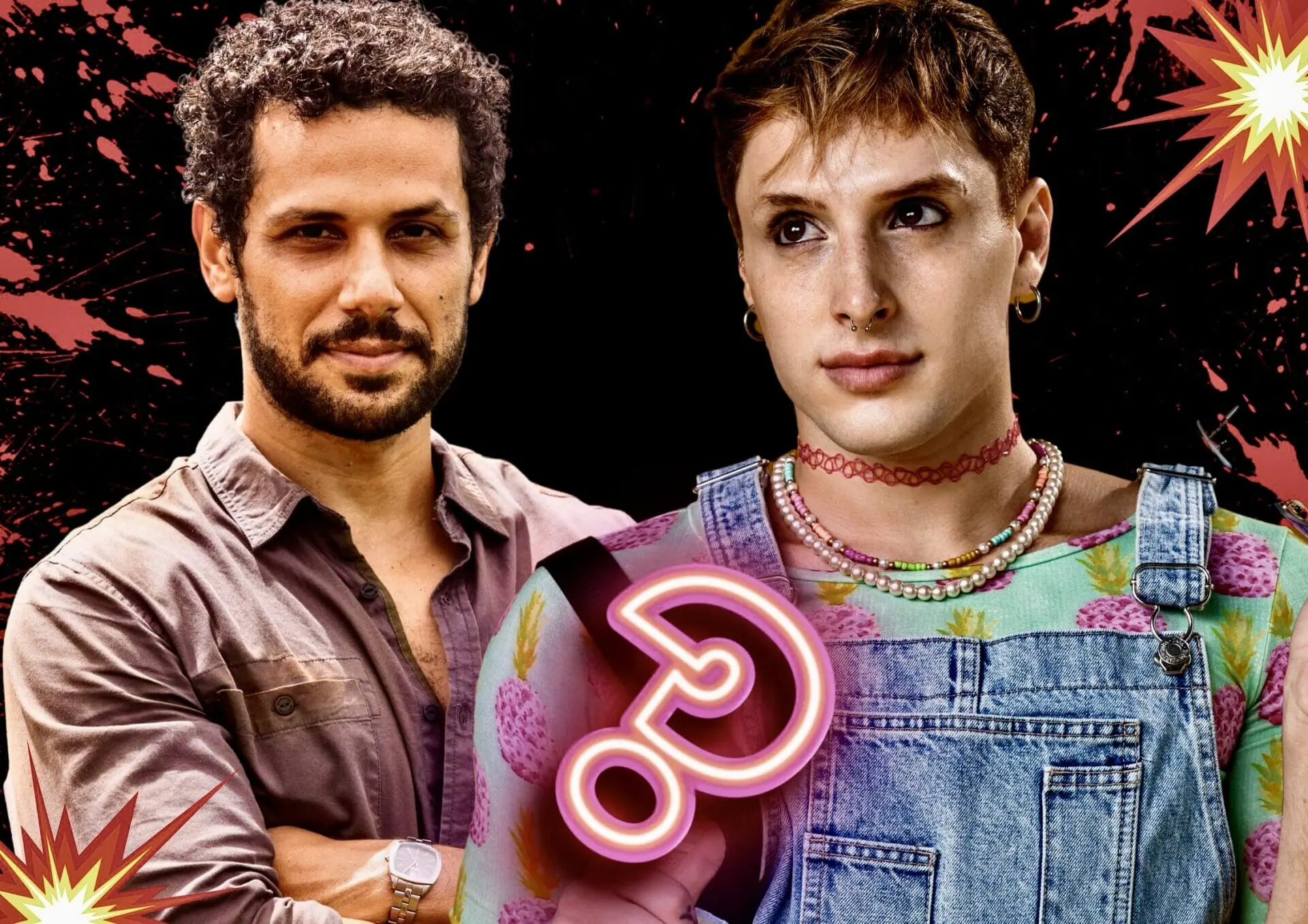 Kelvin (Diego Martins) e Ramiro (Amaury Lorenzo) em Terra e Paixão