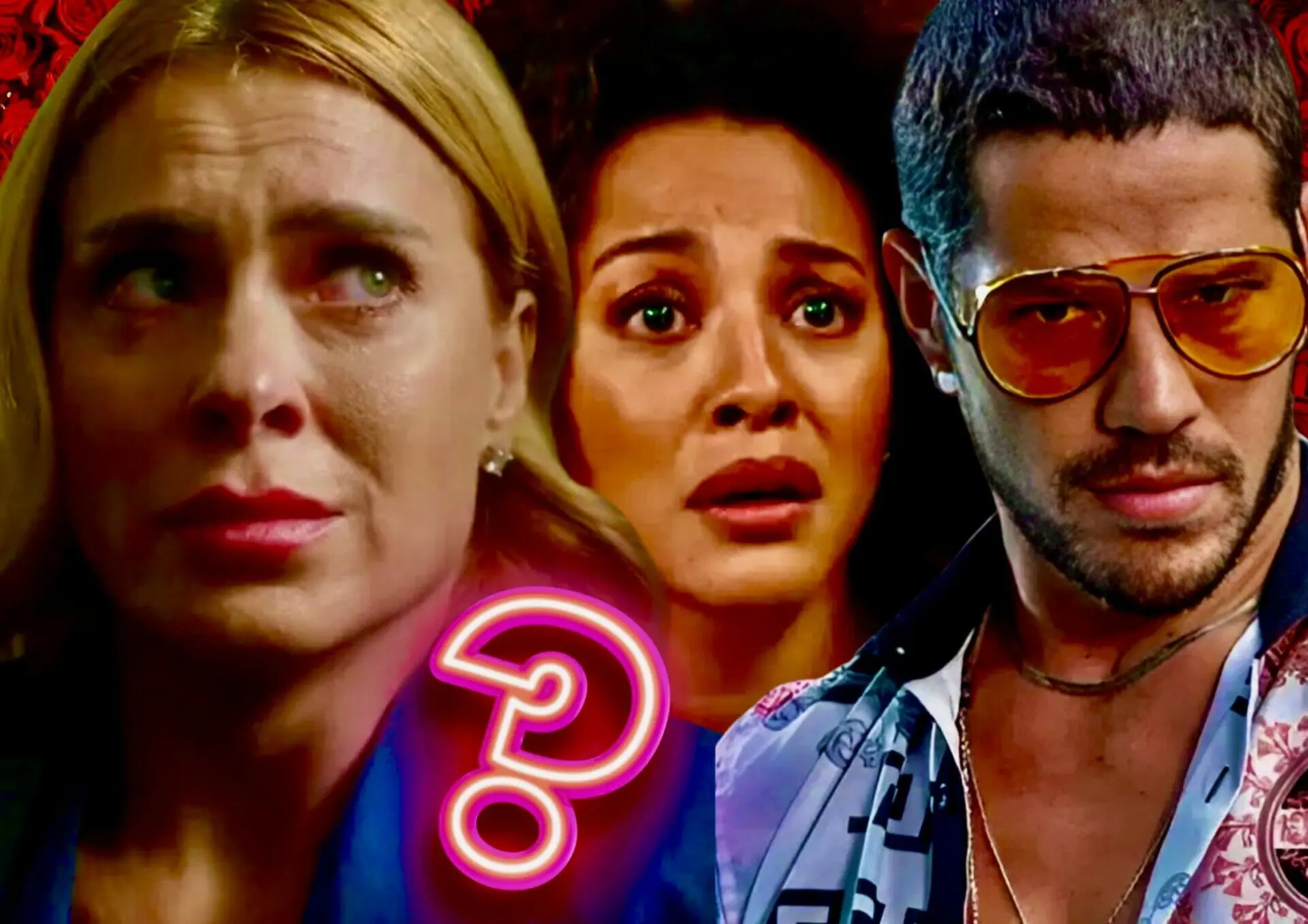 Sol (Sheron Menezes), Lui (José Loreto) e Lumiar (Carolina Dieckmann) em Vai na Fé