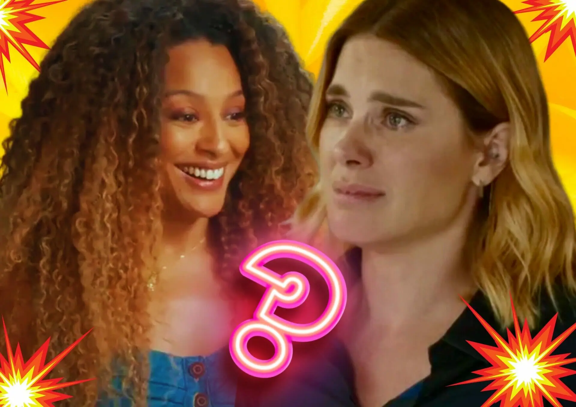 Sol (Sheron Menezzes) e Lumiar (Carolina Dieckmann) de Vai na Fé