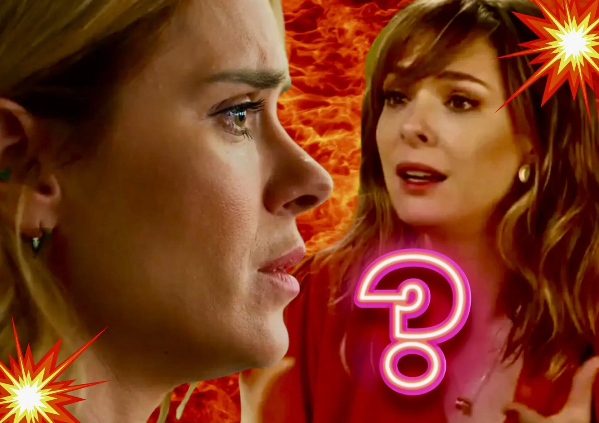 Clara (Regiane Alves) e Lumiar (Carolina Dieckmann) em Vai na Fé
