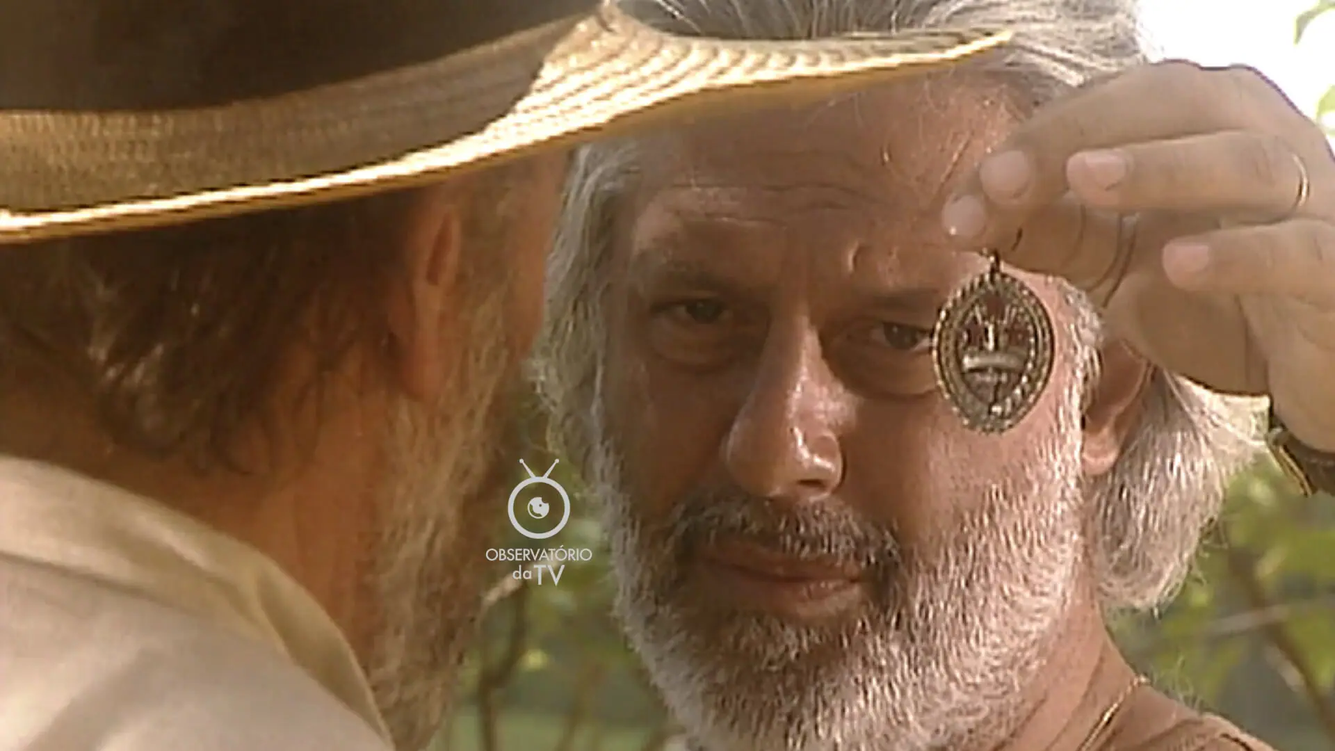 Bruno (Antonio Fagundes) e Geremias (Raul Cortez) em O Rei do Gado
