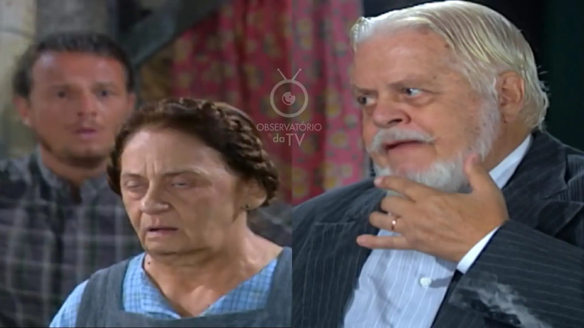 Carmem (Laura Cardoso) e Klaus (Cláudio Corrêa e Castro) de Chocolate com Pimenta