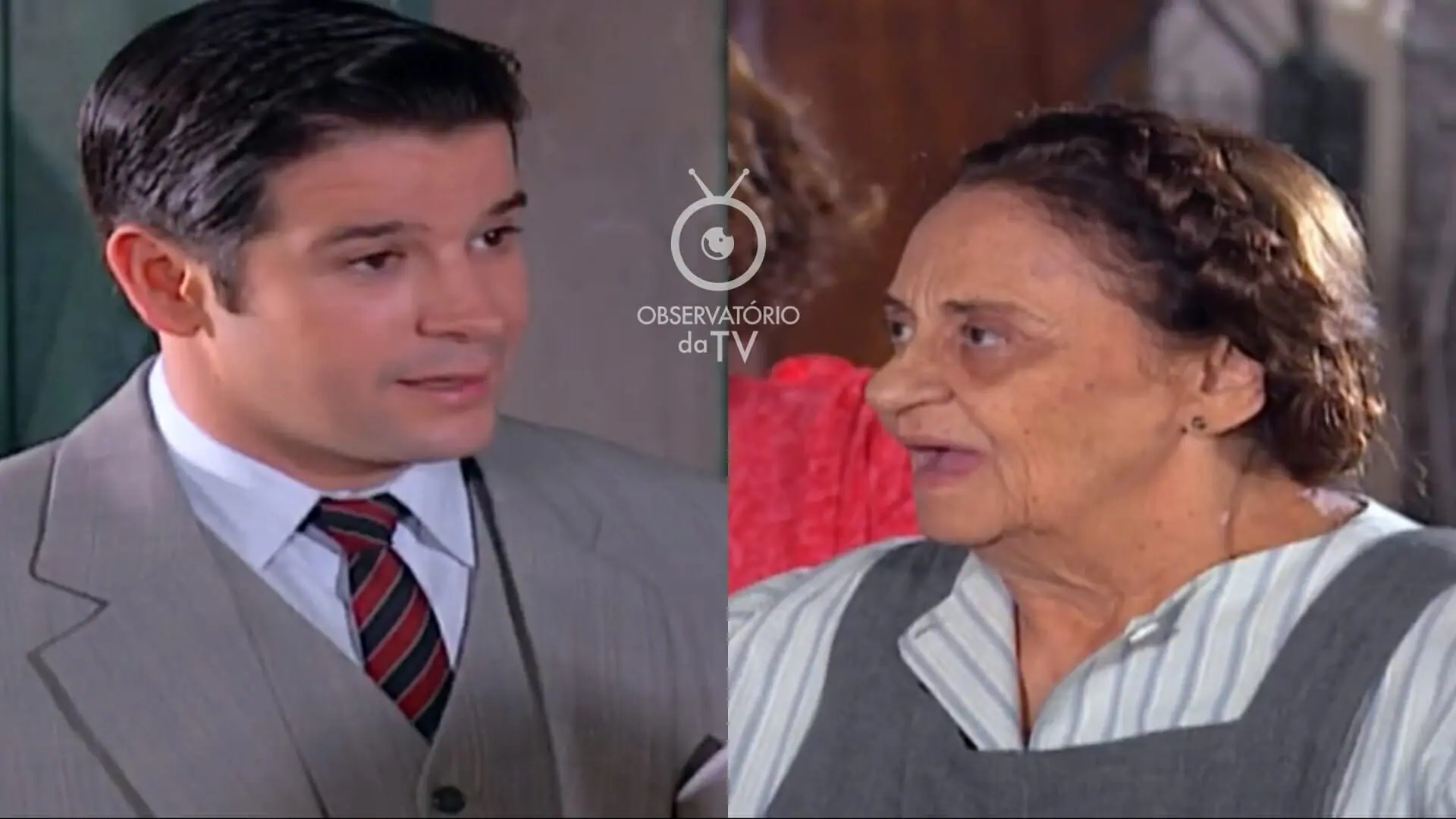 Danilo (Murilo Benício) e Carmem (Laura Cardoso) de Chocolate com Pimenta