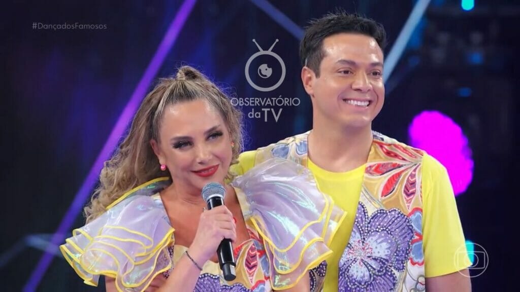 Heloísa Périssé e Leandro Azevedo, no Dança dos Famosos, quadro do Domingão com Huck