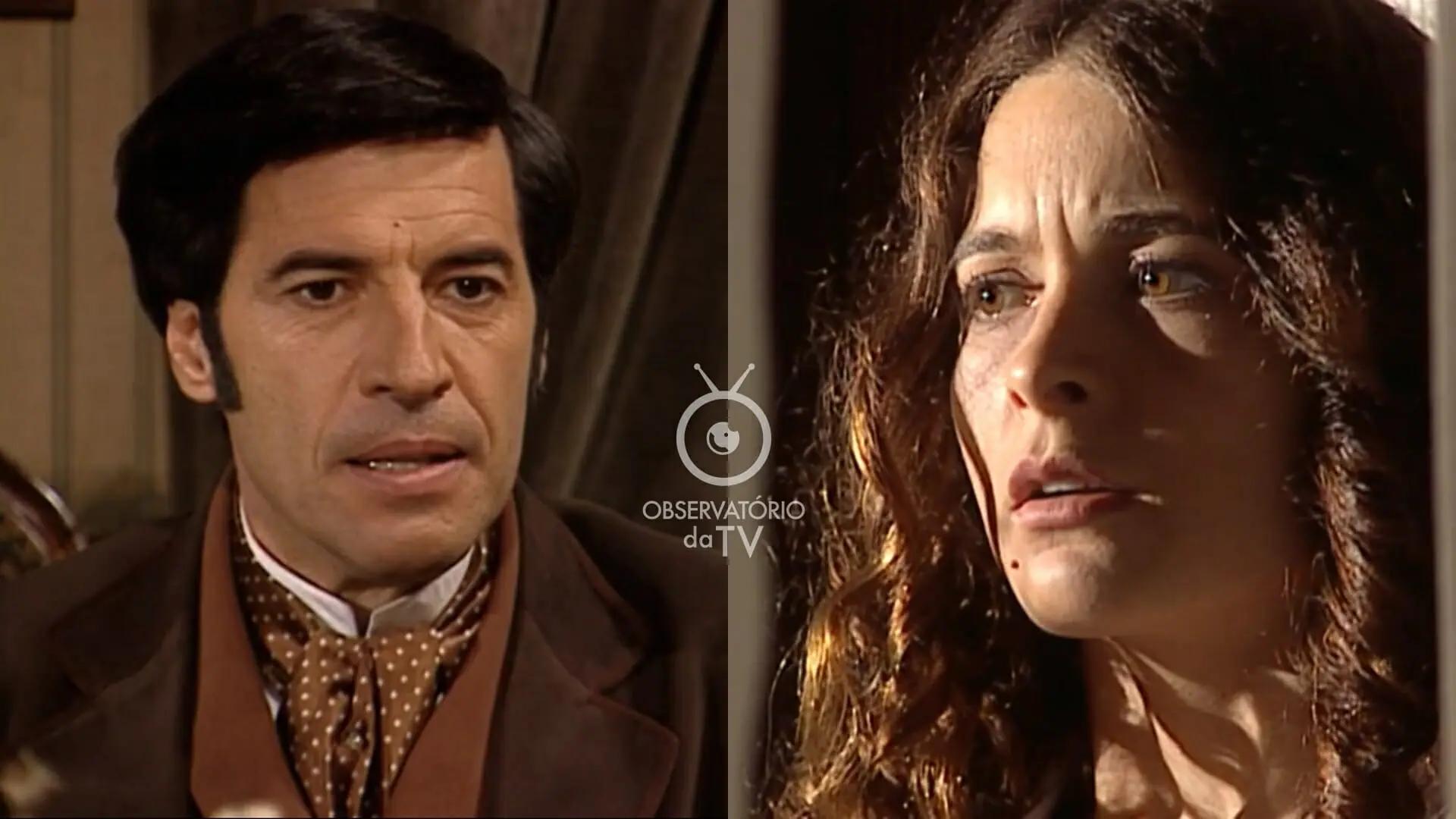 Higino Ventura (Paulo Betti) e Olívia (Cláudia Abreu) de Força de Um Desejo