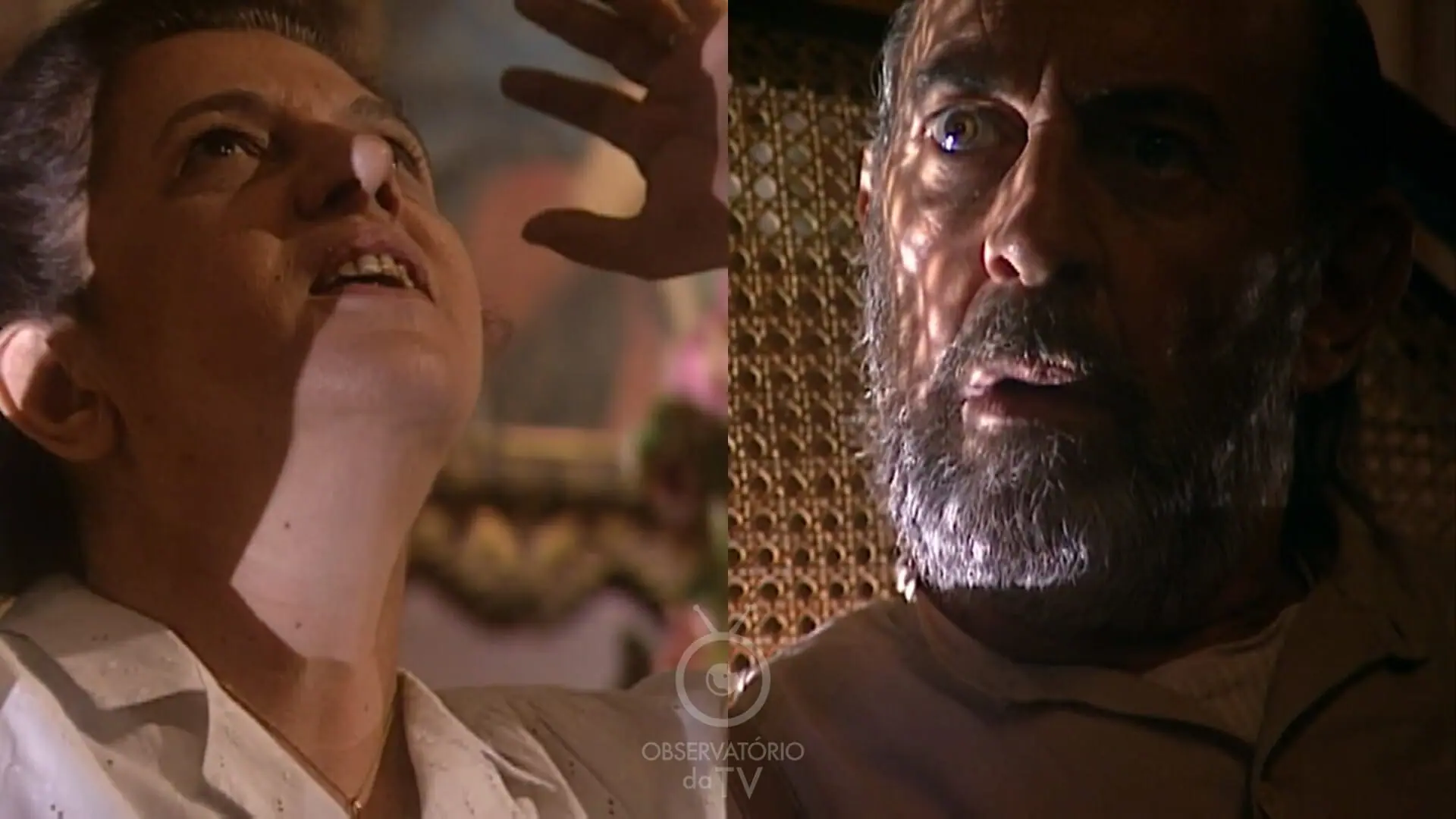 Judite (Walderez de Barros) e Geremias (Raul Cortez) de O Rei do Gado