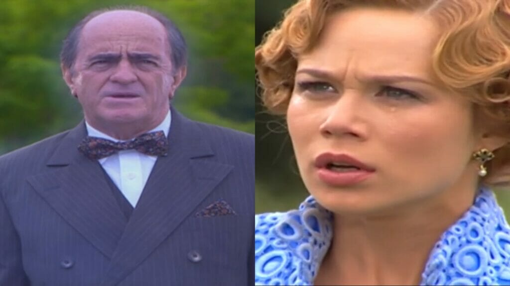 Ludovico (Ary Fontooura) e Ana Francisca (Mariana Ximenes) de Chocolate com Pimenta