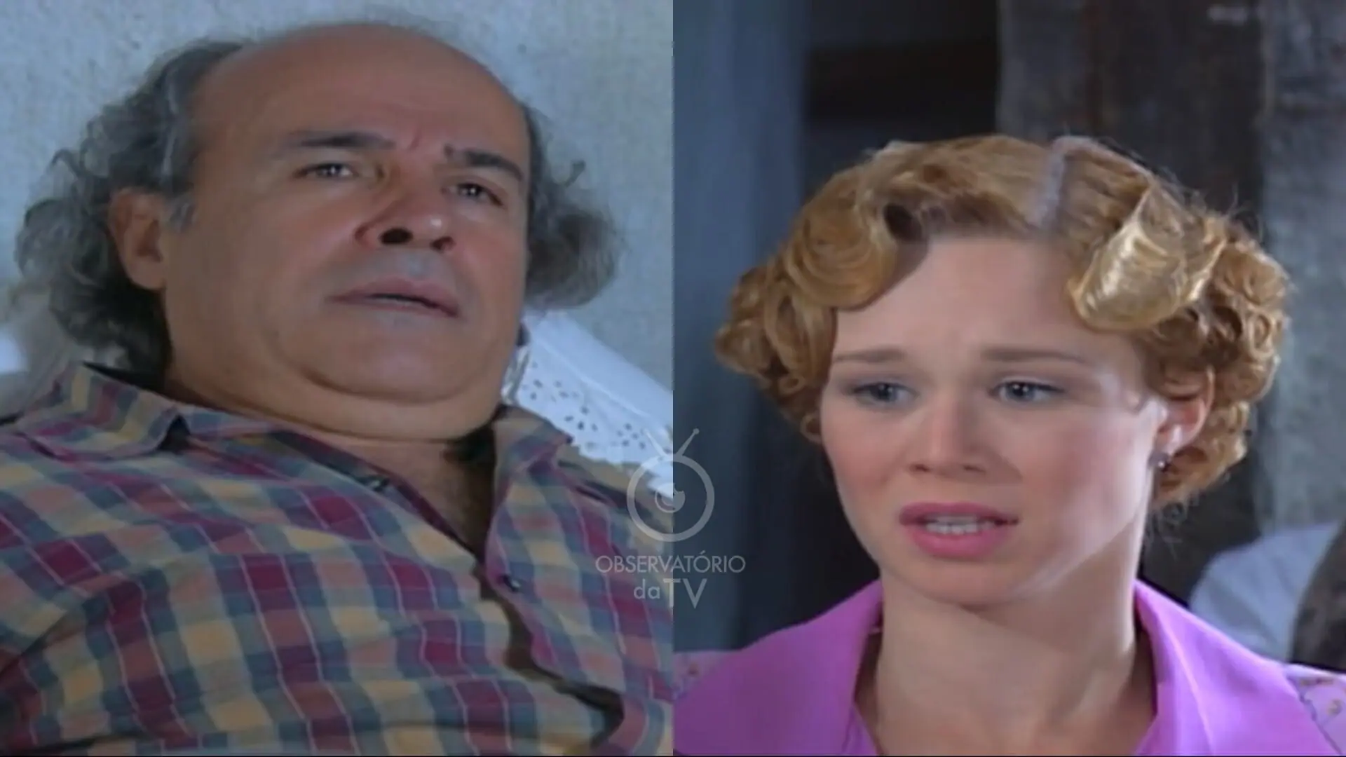 Margarido (Osmar Prado) e Ana Francisca (Mariana Ximenes) de Chocolate com Pimenta