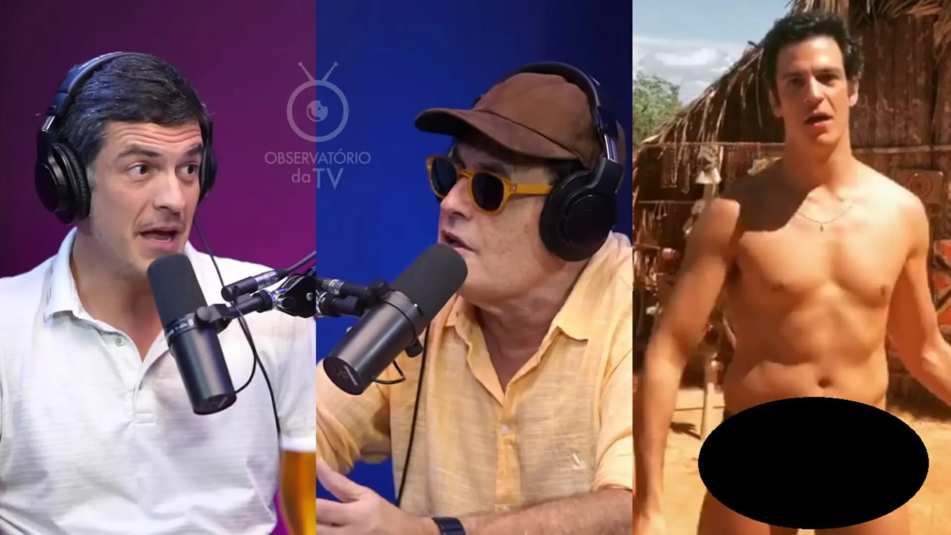 Mateus Solano e Sérgio Mallandro