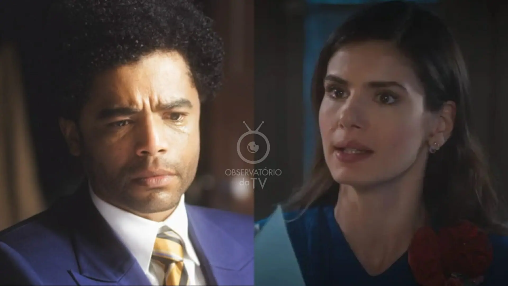 Orlando (Diogo Almeida) e Marê (Camila Queiroz) de Amor Perfeito