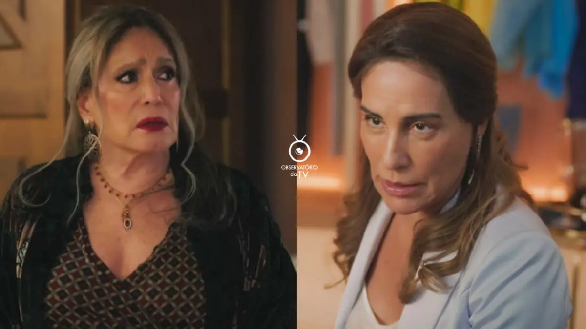 Cândida (Susana Vieira) e Irene (Gloria Pires) em Terra e Paixão
