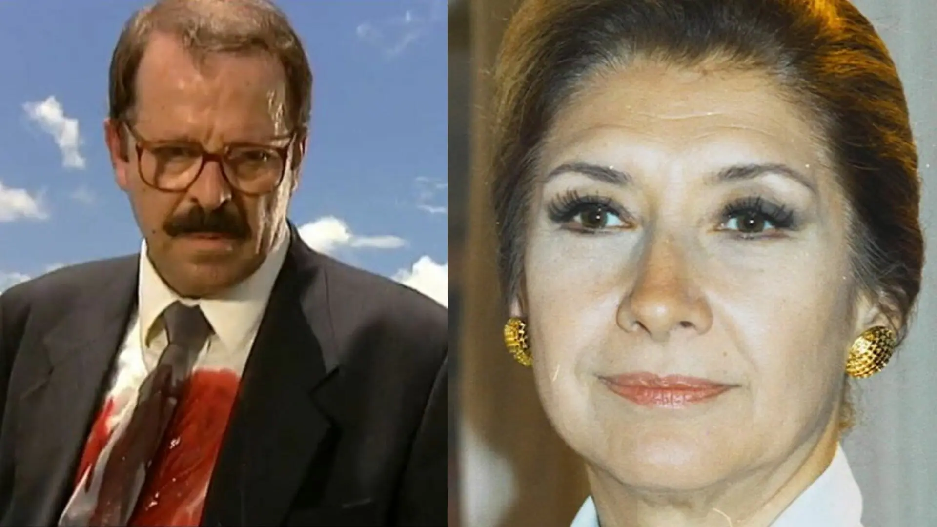 Senador Caxias (Carlos Vereza) e Maria Rosa (Ana Rosa) em O Rei do Gado