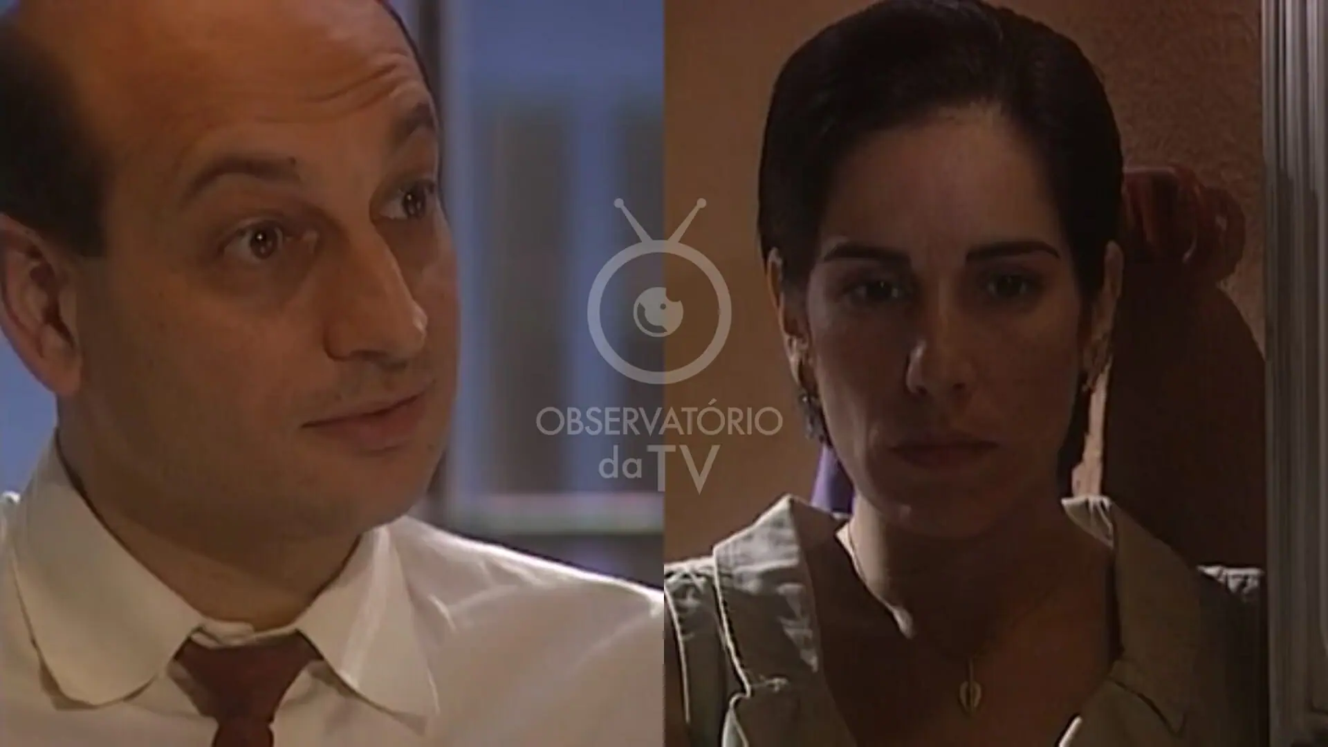 Valdir (Tadeu di Pietro) e Rafaela (Gloria Pires) de O Rei do Gado