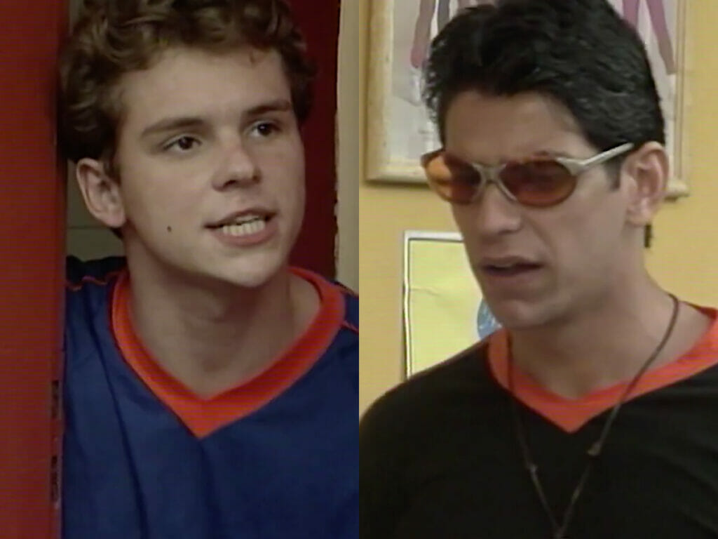 Bruno Gradim e Alexandre Barillari em Malhação 1998