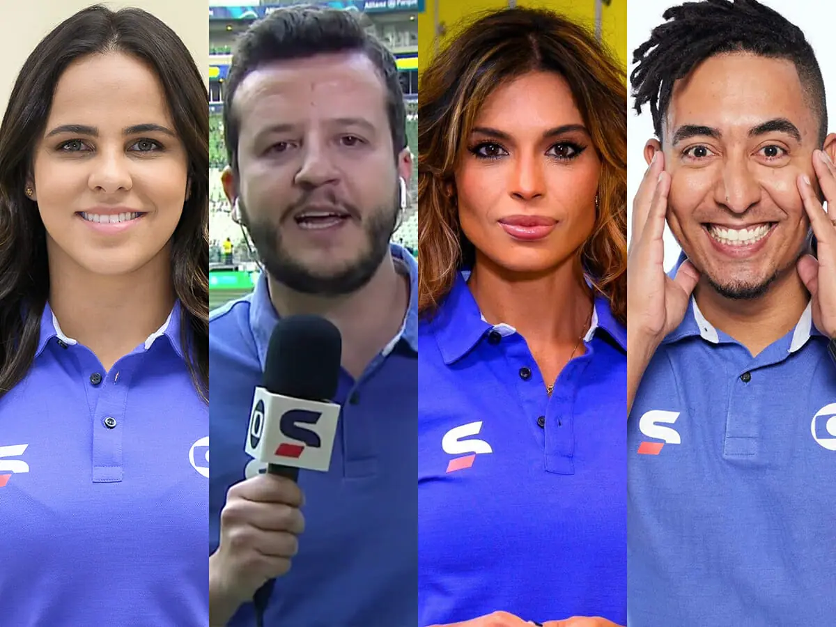 Isabelly Morais, Vinícius Bueno, Alline Calandrini e Luiz Teixeira: ex-Band agora na Globo