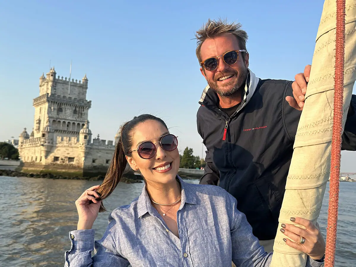 Priscila Tovic e Max Fercondini em Portugal