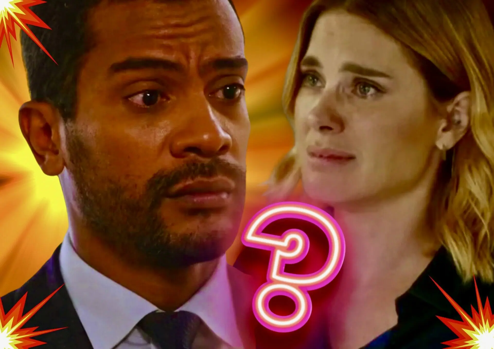 Ben (Samuel de Assis) e Lumiar (Carolina Dieckmann) de Vai na Fé