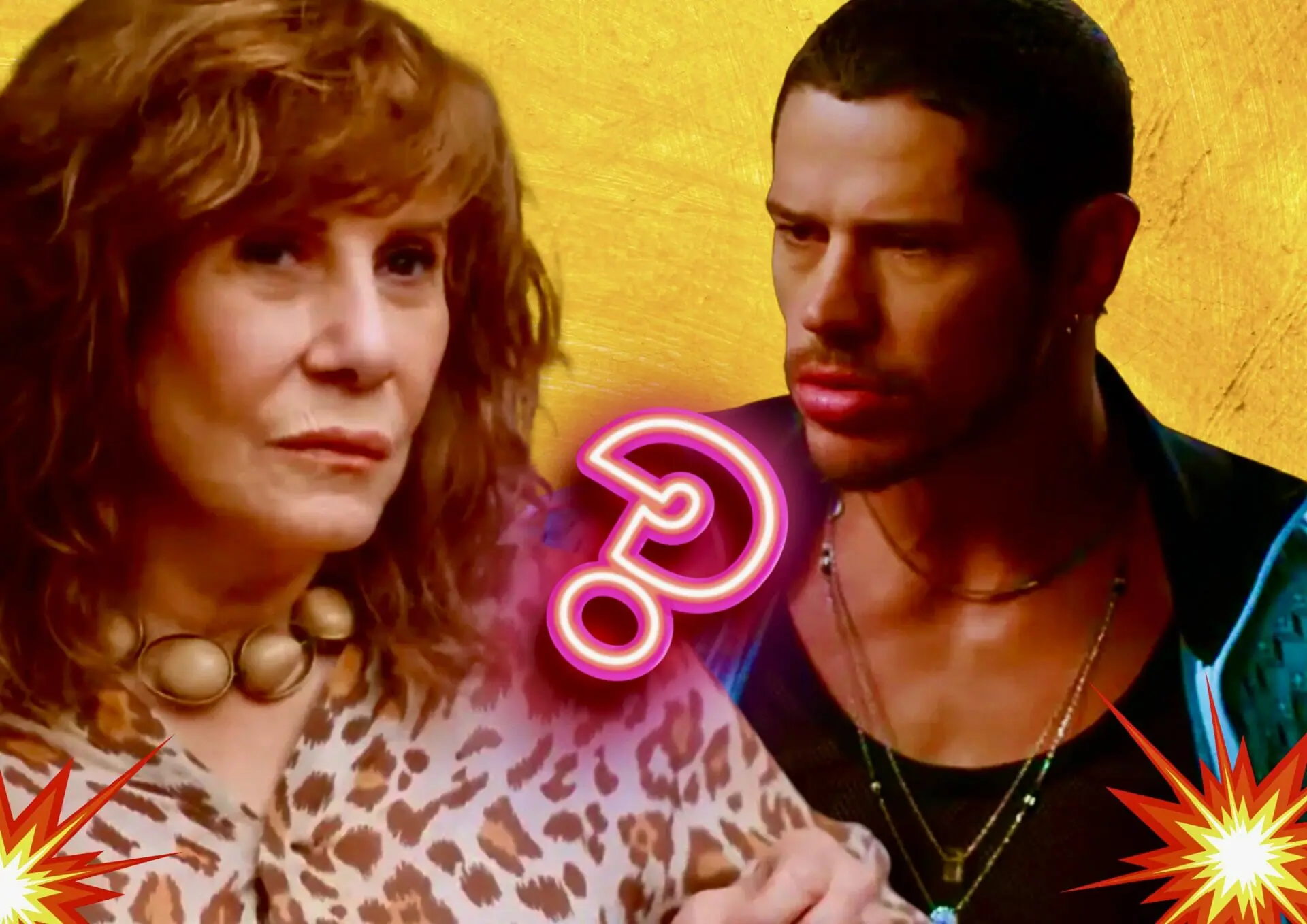 Lui (José Loretto) e Wilma (Renata Sorrah) em Vai na Fé
