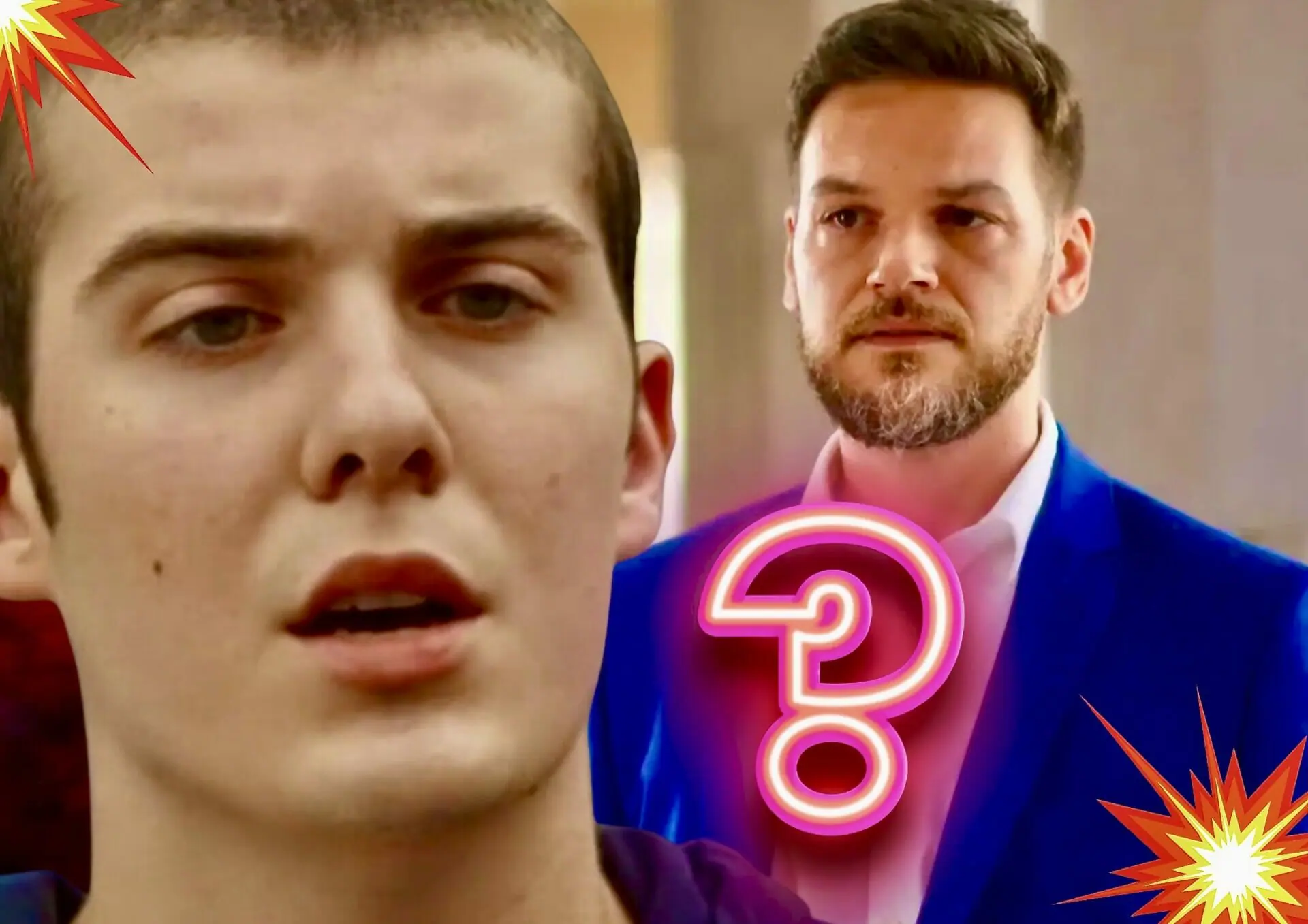 Theo (Emílio Dantas) e Rafa (Caio Manhente) em Vai na Fé