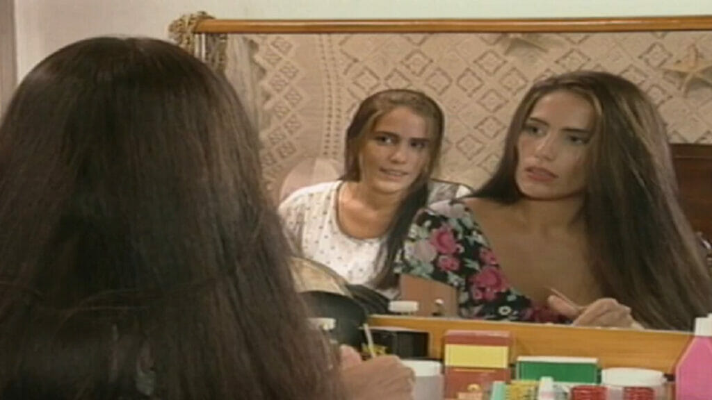 Ruth (Gloria Pires) e Raquel (Gloria Pires) em Mulheres de Areia