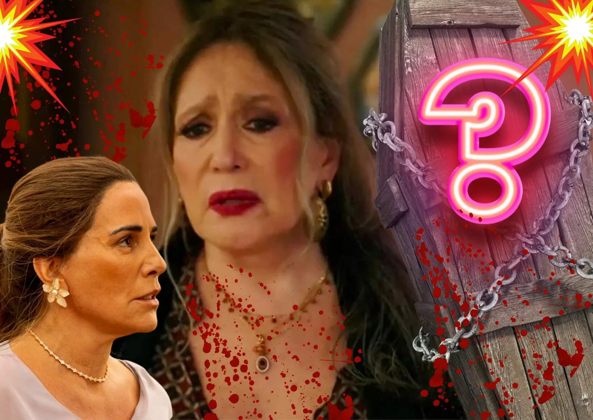 Irene (Gloria Pires) e Cândida (Susana Vieira) em Terra e Paixão