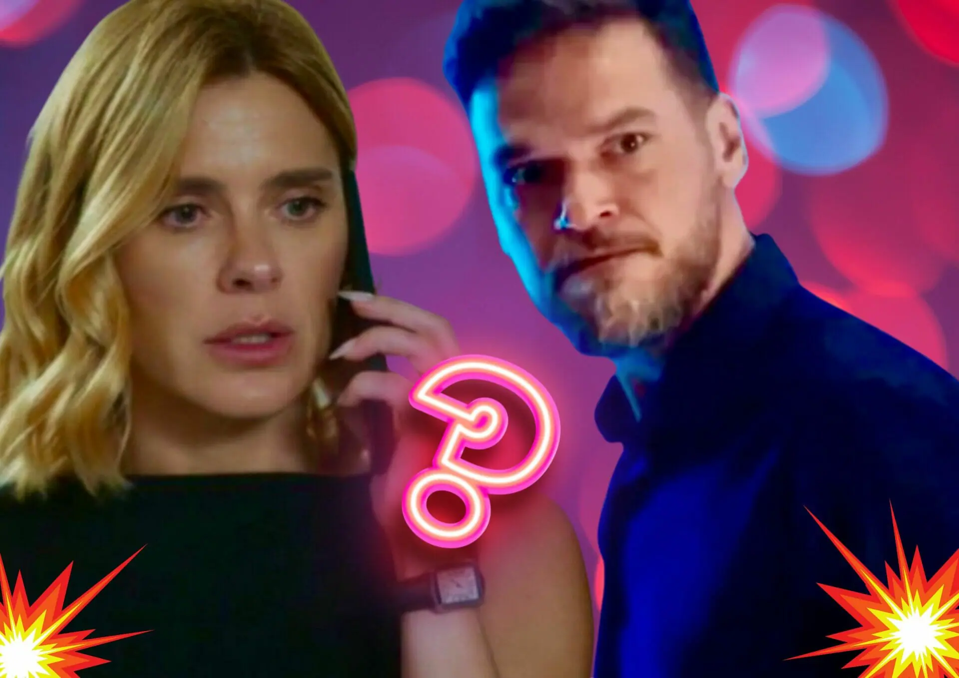 Theo (Emílio Dantas) e Lumiar (Carolina Dieckmann) em Vai na Fé