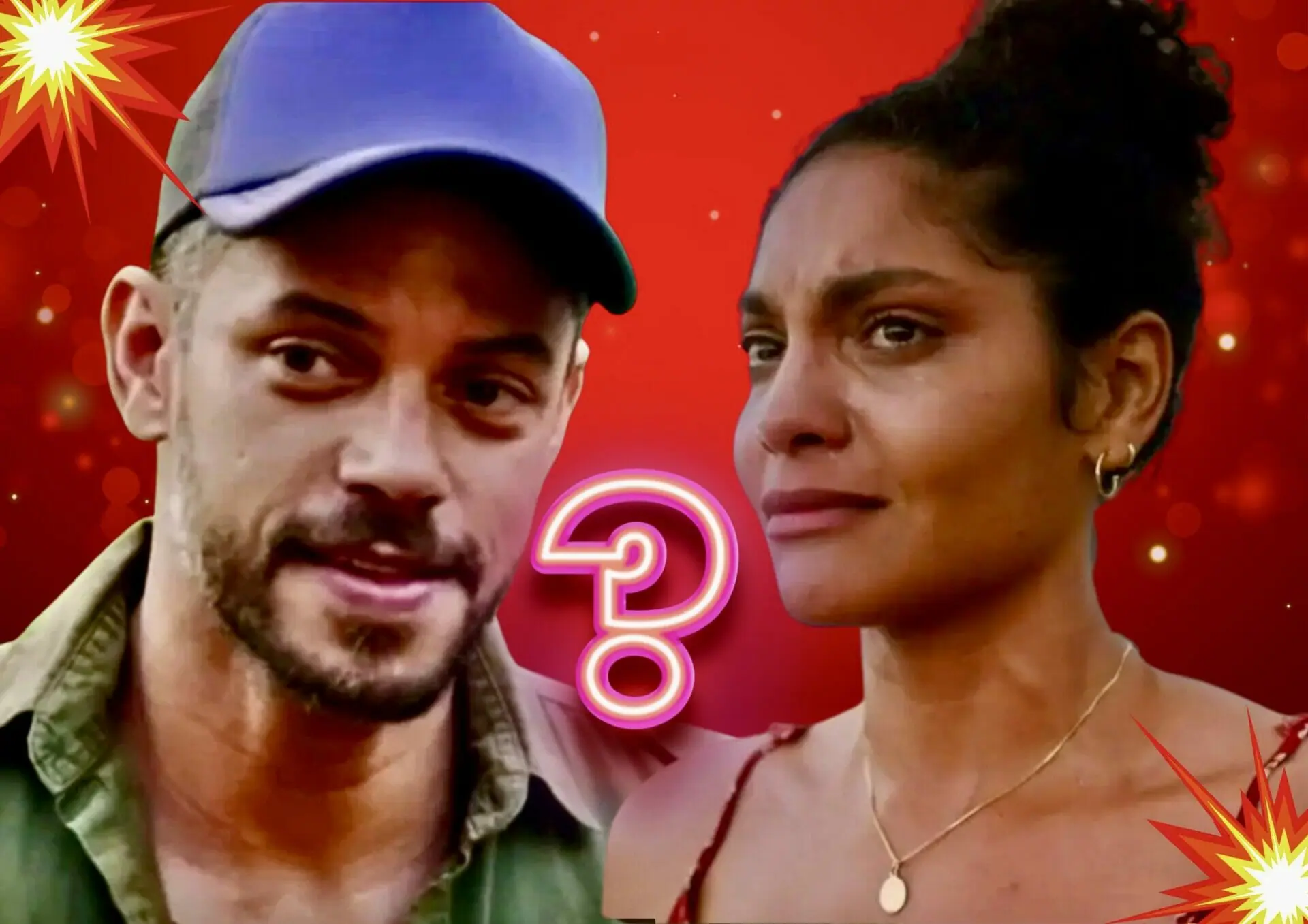 Aline (Barbara Reis) e Jonatas (Paulo Lessa) em Terra e Paixão