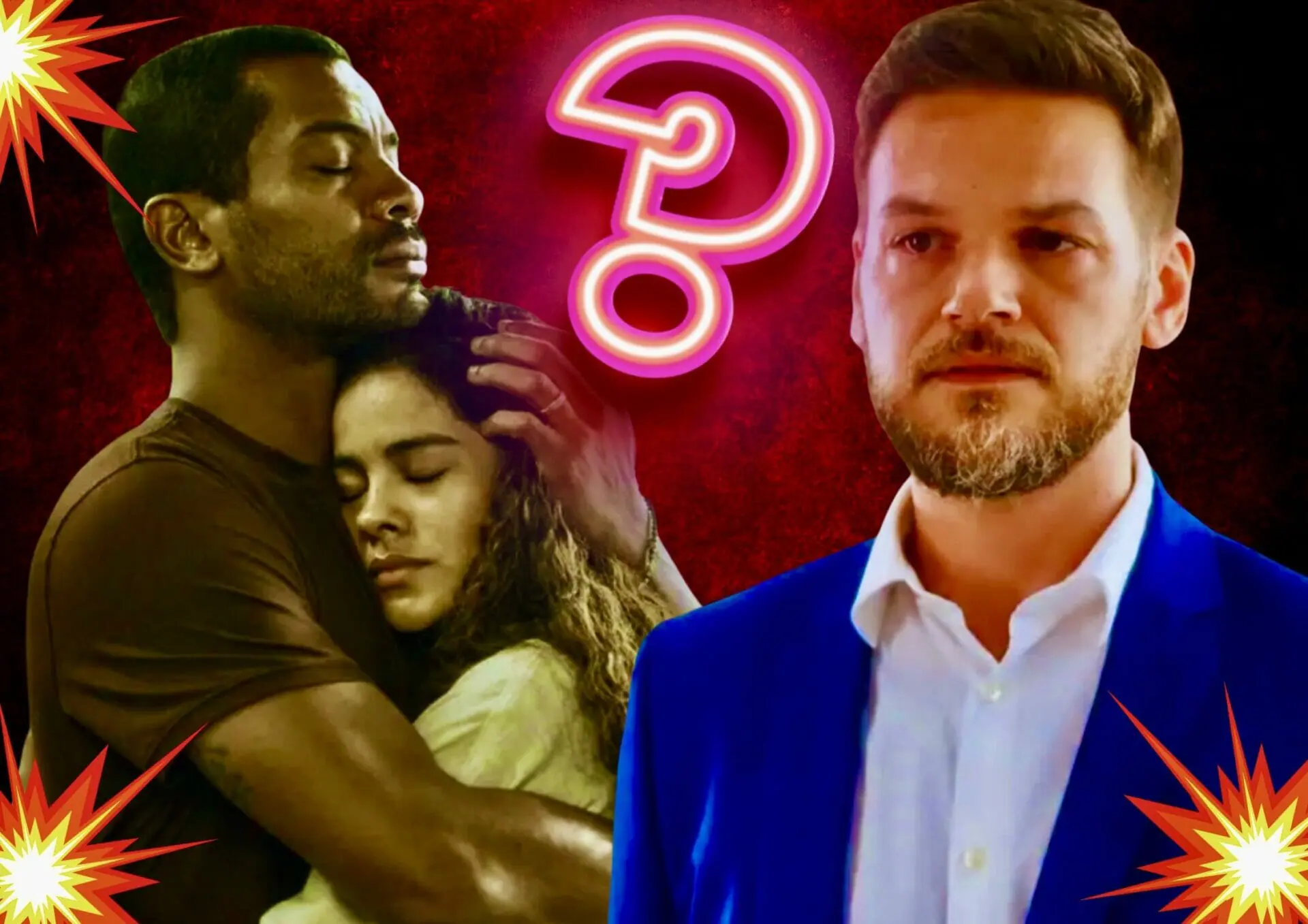 Theo (Emílio Dantas), Jenifer (Bella Campos) e Ben (Samuel de Assis) em Vai na Fé