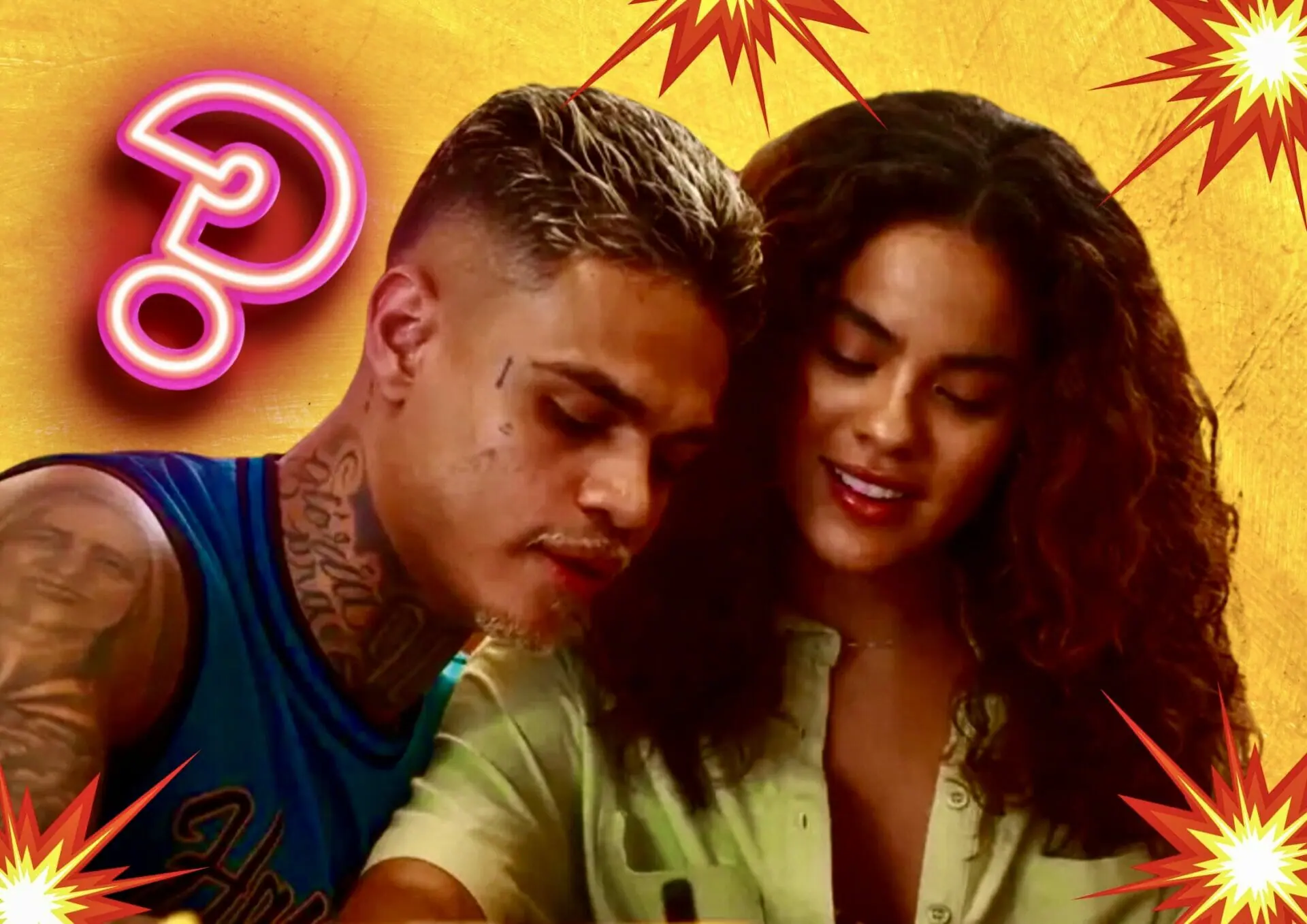Jenifer (Bella Campos) e Hugo (MC Cabelinho) em Vai na Fé
