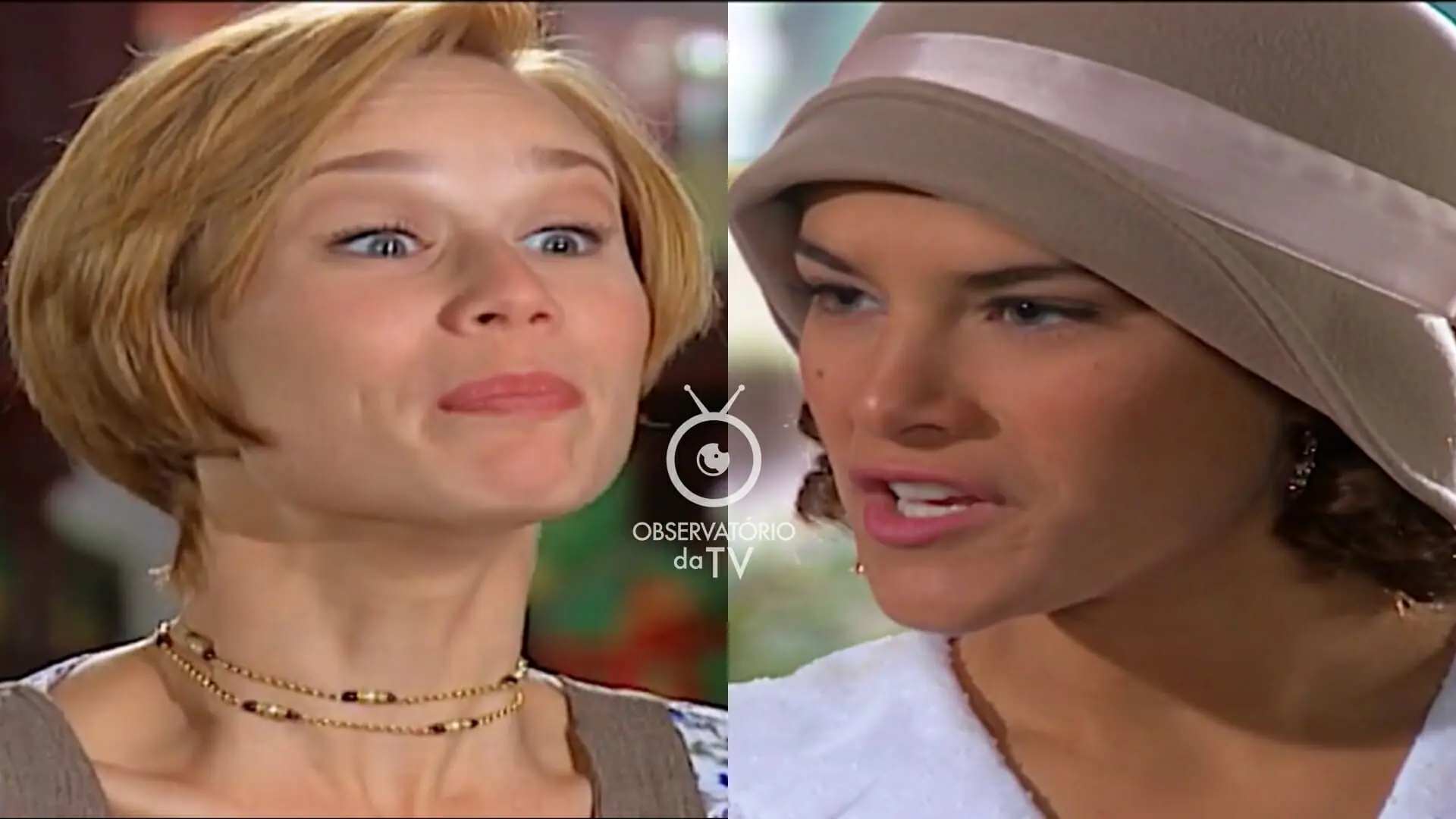 Ana Francisca (Mariana Ximenes) e Olga (Priscila Fantin) de Chocolate com Pimenta