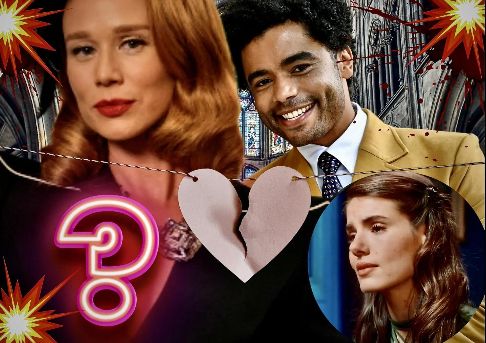 Marê (Camila Queiroz), Gilda (Mariana Ximenes) e Orlando (Diogo Almeida) em Amor Perfeito