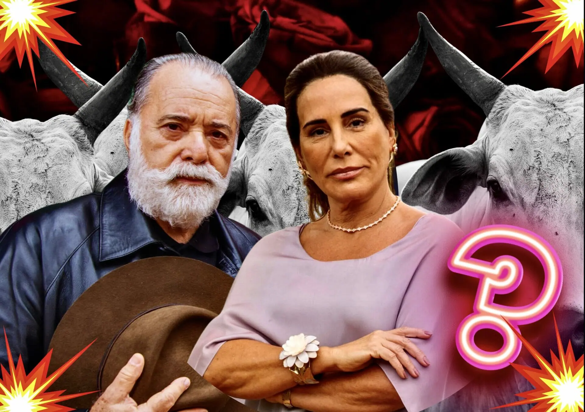 Antônio (Tony Ramos) e Irene (Gloria Pires) em Terra e Paixão