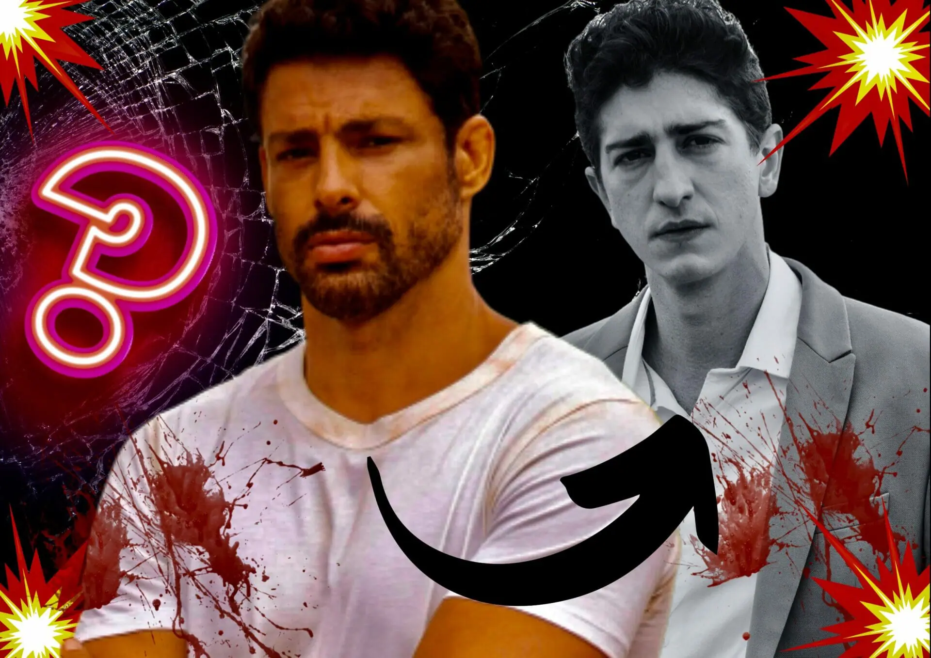 Caio (Cauã Reymond) e Daniel (Johnny Massaro) em Terra e Paixão