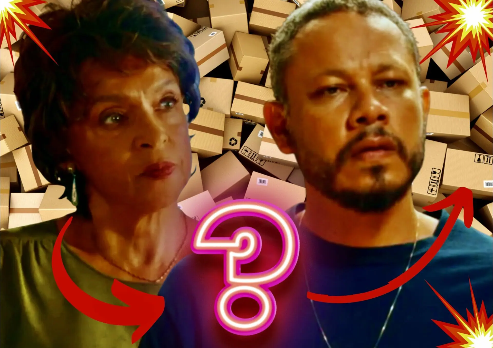 Marlene (Elisa Lucinda) e Carlão (Che Moais) em Vai na Fé
