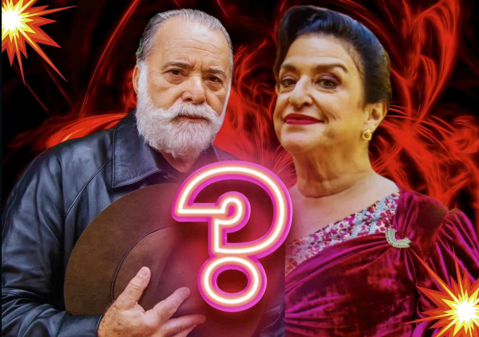 Roma (Gracie Giannoukas) e Antônio (Tony Ramos) de Terra e Paixão