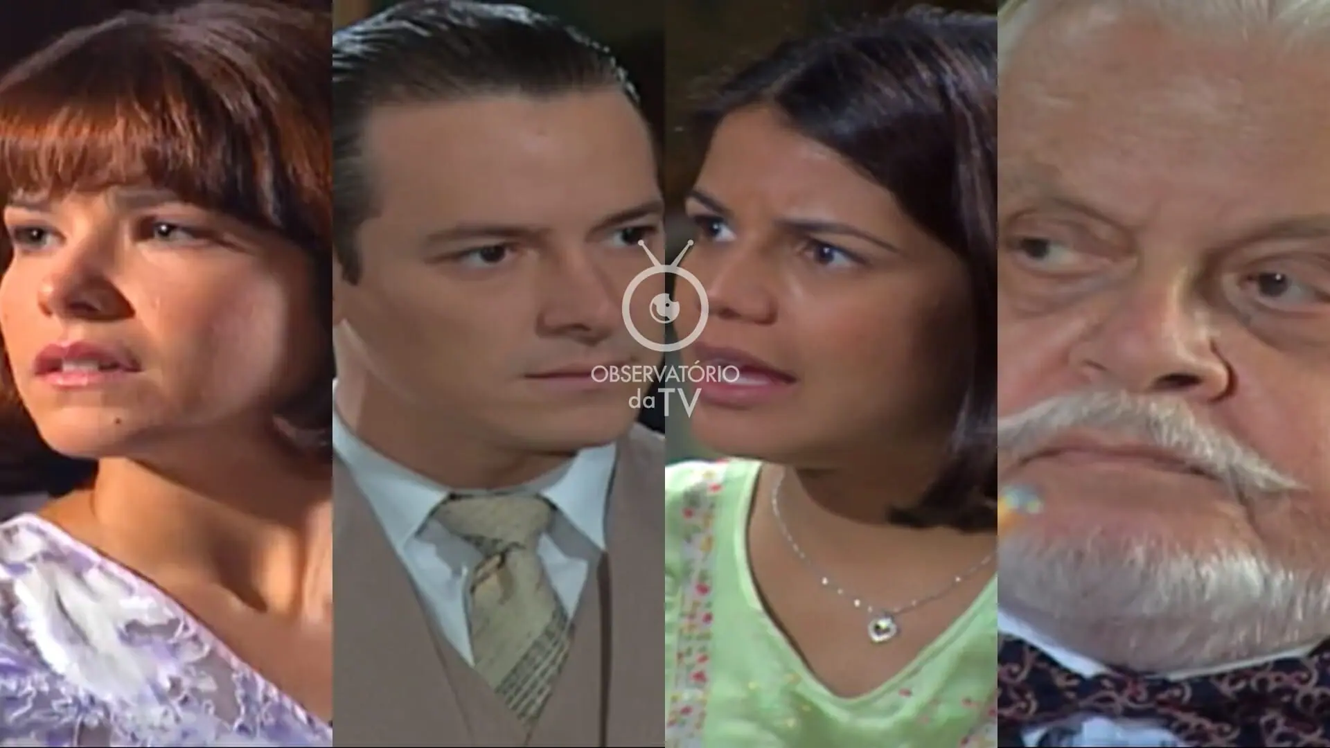 Celina (Samara Felippo), Guilherme (Rodrigo Faro), Graça (Nívea Stelmann) e Klaus (Cláudio Corrêa e Castro) de Chocolate com Pimenta
