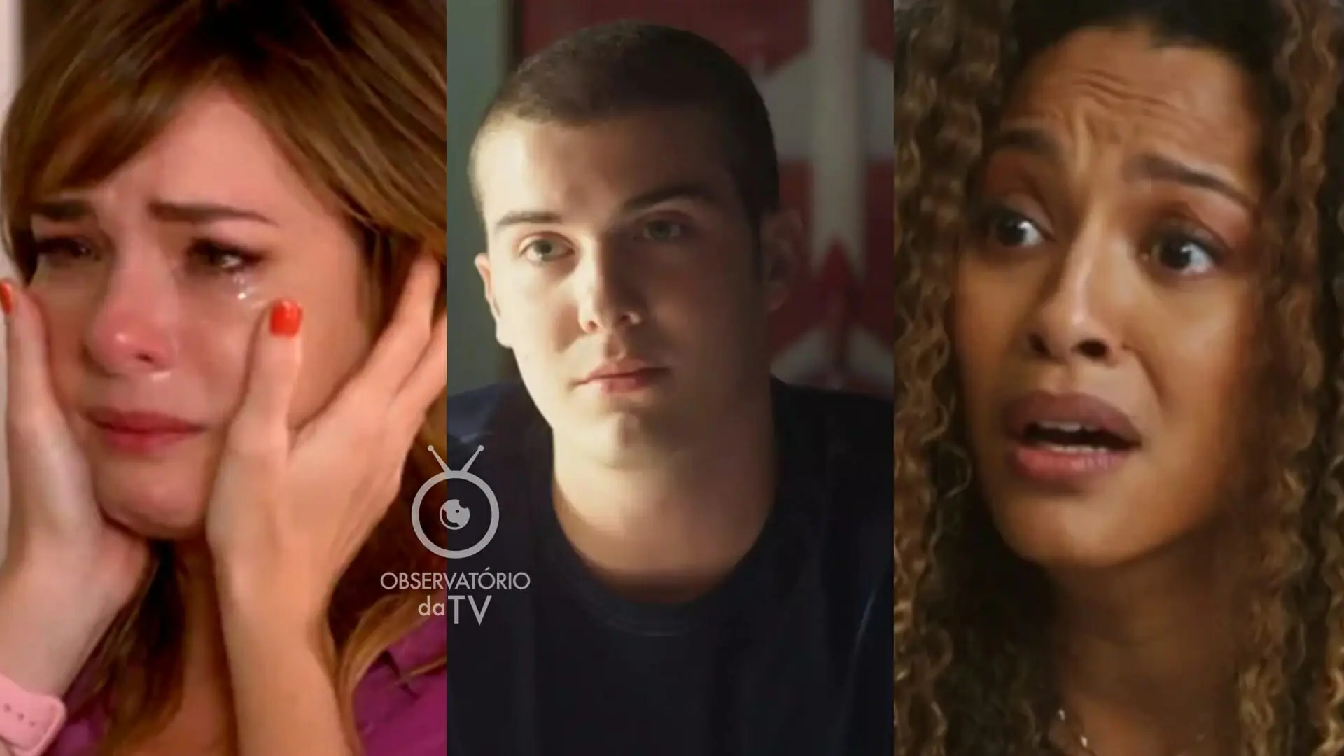 Clara (Regiane Alves), Rafa (Caio Manhente) e Sol (Sheron Menezzes) de Vai na Fé