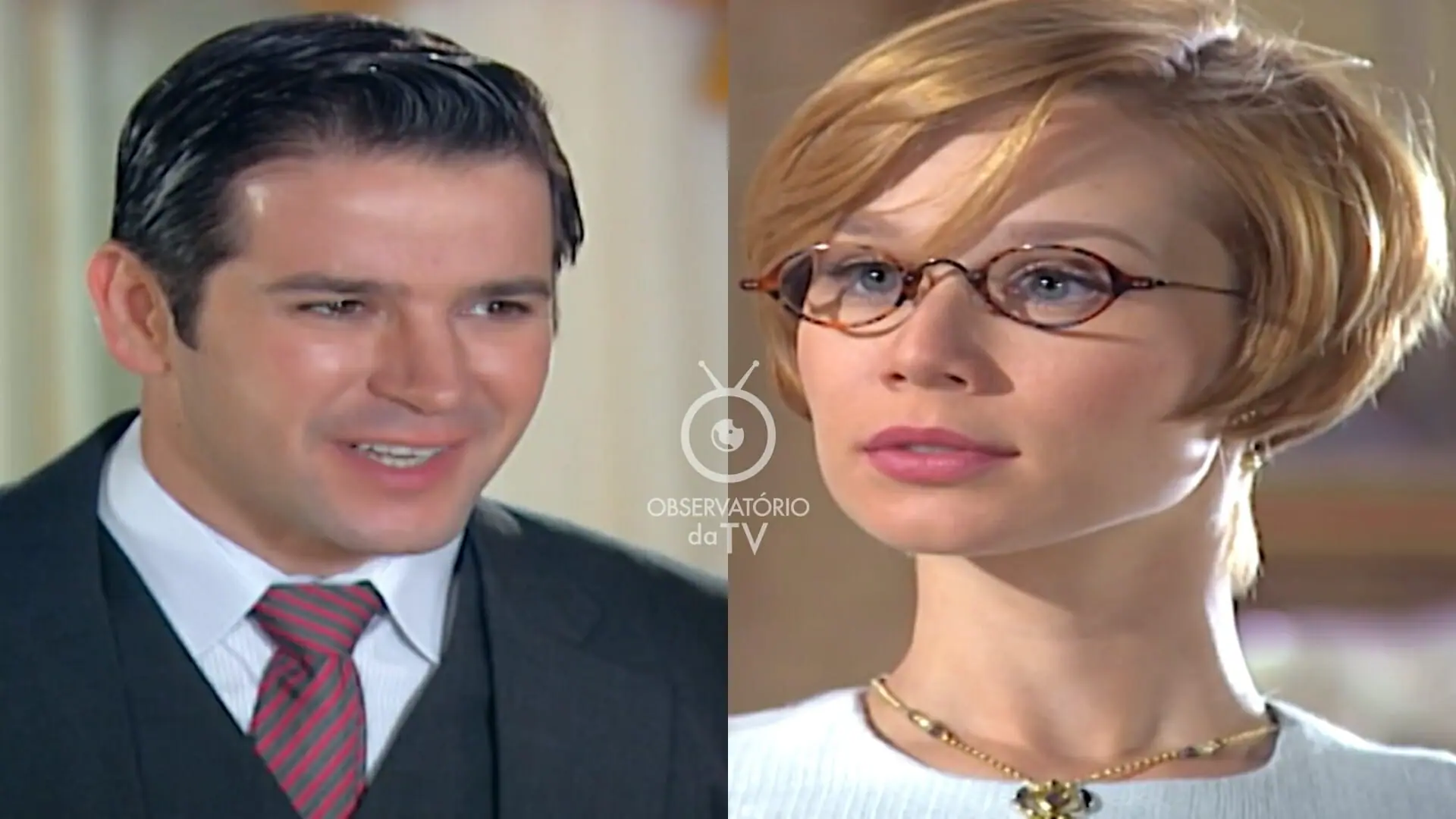 Danilo (Murilo Benício) e Ana Francisca (Mariana Ximenes) de Chocolate com Pimenta